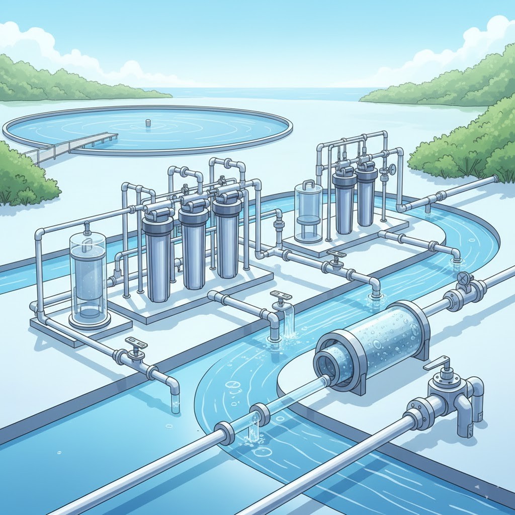 Water treatment illustration